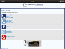 Tablet Screenshot of bvcphysicaltherapy.com